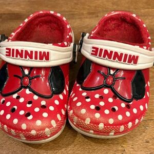 CROCS Red and White Kids Sandals with Bow